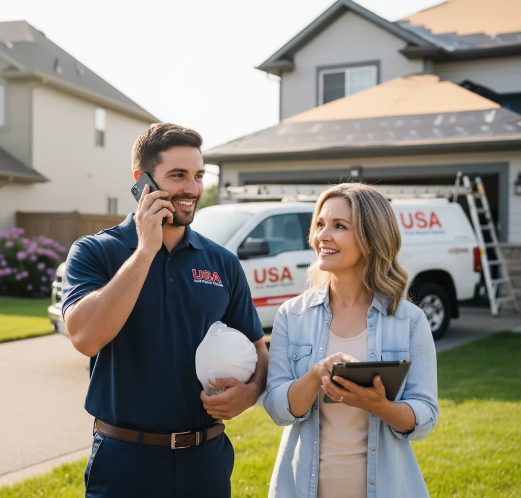 USA Roof Repair Experts customer support in Canadian